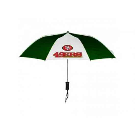 NFL San Francisco 49ers Folding Umbrella Green&White